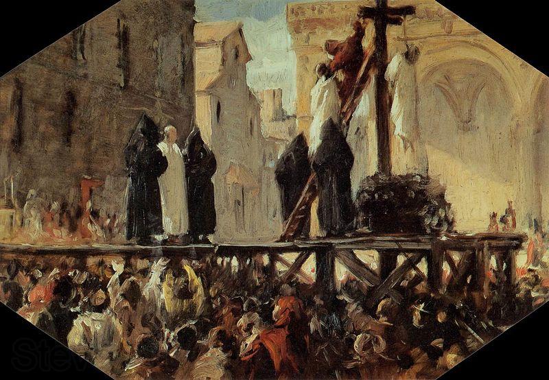 Stefano Ussi The Execution of Savonarola Germany oil painting art